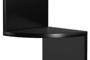 _Corner Shelf, 5 Level Hanging Shelf, Rack Zigzag Design, Bookcase, 20 x 20 x 127.5 cm, Black