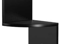 main image for ad _Corner Shelf, 5 Level Hanging Shelf, Rack Zigzag Design, Bookcase, 20 x 20 x 127.5 cm, Black