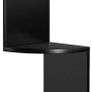 _Corner Shelf, 5 Level Hanging Shelf, Rack Zigzag Design, Bookcase, 20 x 20 x 127.5 cm, Black Image 6