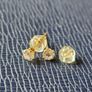Lab grown diamond round stud earrings in 18k gold Image 7