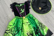 Witch Costume and Hat Age 7-8