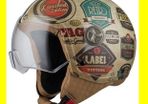 NZI Zeta Retro Label Motorbike Helmet - Size S (55-56cm)