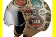 NZI Zeta Retro Label Motorbike Helmet - Size S (55-56cm)