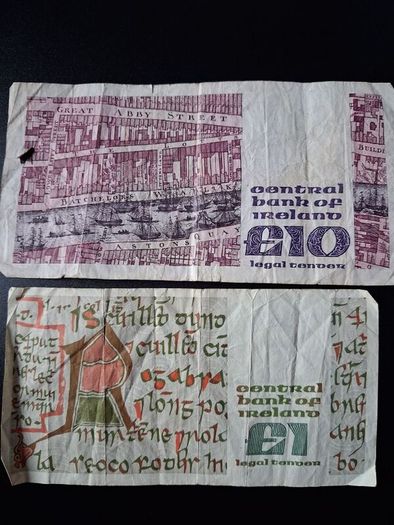 10 punt & 1 punt notes for sale