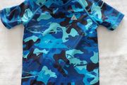 Next Blue Camo Short Sleeve Sunsafe Rash Vest (3 years)