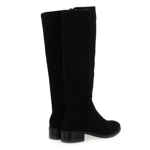 Unisa low heel knee height Spanish black suede leather boots RRP 165 euro new & in a presentable box UK size 8 EU 42C