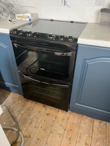zanussi double oven range