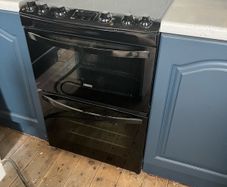 zanussi double oven range