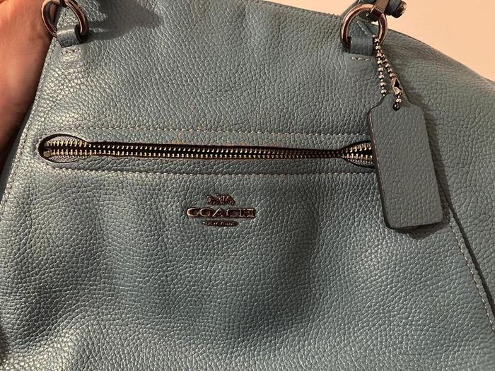 Coach Turqouise Leather Tote