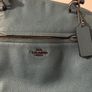 Coach Turqouise Leather Tote Image 5