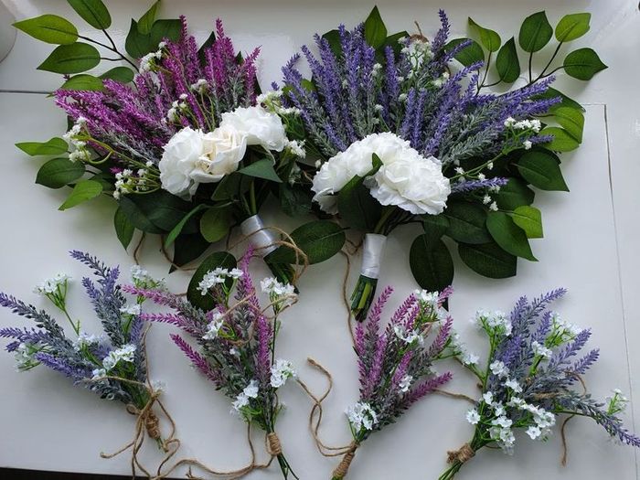 Lavender chair/ pew ends