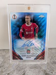 Thiago Alcantara Liverpool Topps Chrome Autograph card /75