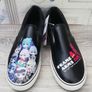 New Japan design ladies slip on sneakers Anime style UK 8 Image 2