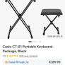 Casio CT-S1 portable keyboard and stand Image 6