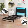 Single Bed with Charging Station and LED Image 3