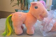 Open Mouth Parasol Plushie Teddy Softies Large Vintage MLP G1 My Little Pony