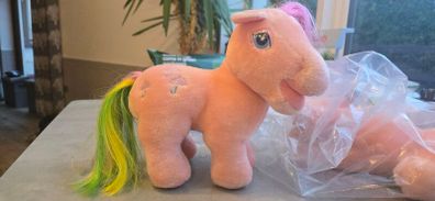 Open Mouth Parasol Plushie Teddy Softies Large Vintage MLP G1 My Little Pony