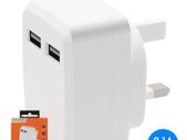 2.1A AMP Fast Dual Twin 2 Port USB Charger UK Mains Wall Plug Adapter Dual USB
