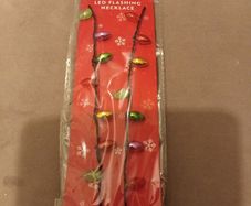 Christmas flashing light necklace