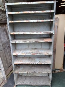 Vintage  Metal workshop Cabinet