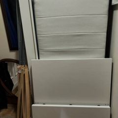 Single bed frame Malm white with mattress