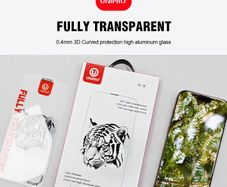 Premium Quality 3D fully Transparent Temp Glass UNIPRO 3D Large Arc Borderless 0.4mm Corning HD Tempered Glass for iPhone 17 16 15 Screen Protector