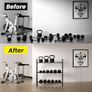 3 Tier Dumbbell Rack, Weight Rack for Home Gym, 360 lb Capacity Image 4