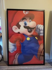 A1 Framed Picture Super Mario