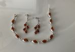 Amber silver set