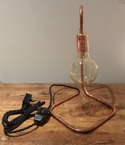 Fancy Designer Copper Table Lamp