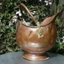 Antique copper flower pot Image 2