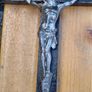 Vintage/Antique Metal Cross/Timber Image 3