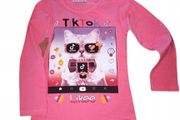 BLOUSE with a kitty wearing Tik Tok glasses