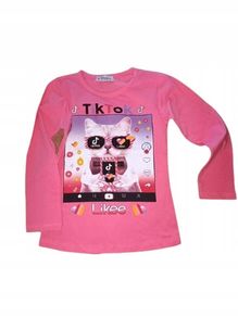 BLOUSE with a kitty wearing Tik Tok glasses