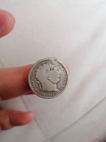 1817 United Kingdom Silver 1 Shilling Coin