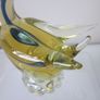 Murano / Venetian Blue & Amber  Sommerso Glass Swan / Duck Figurine Image 5