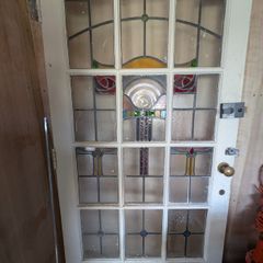 Stained glass door