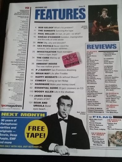 Sinead O'Connor/Garth Brooks: Vox Magazine November 1992