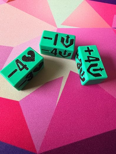 Riftbound Health & Might Dice Counters