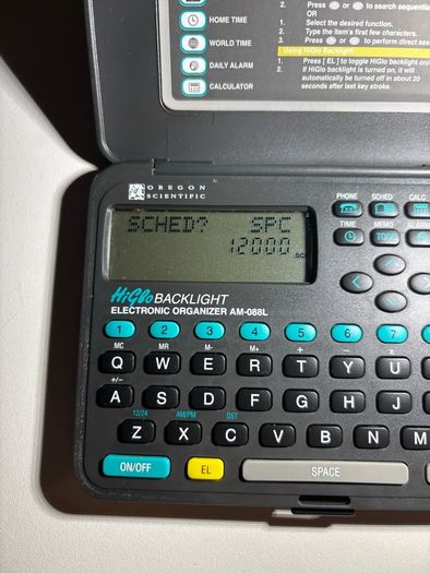 Vintage Oregon Scientific Electronic Organiser Working