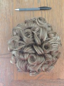 Blond bun wig