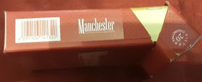 empty man united cigarette box