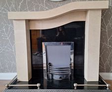 Marble fireplace