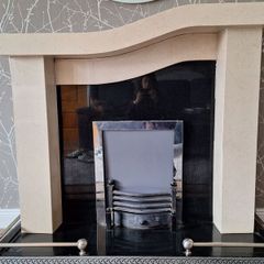 Marble fireplace