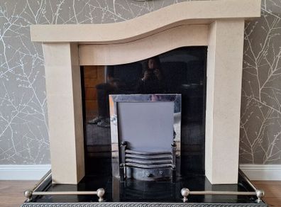Marble fireplace