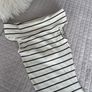BNWT Pull & Bear Off Shoulder Ribbed Stripe Midi Dress XS Image 2