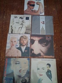 Eurythmics x 7 vinyl LP - original 1982 to 1989 issue records - all with inner pic/ lyric sleeve
