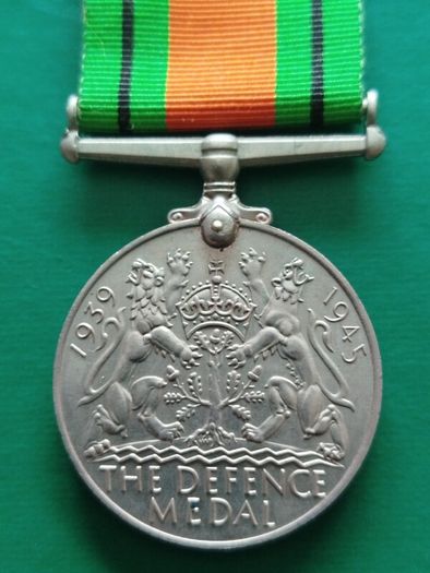 Original WWII British Defence Medal 1939-1945 - King George VI