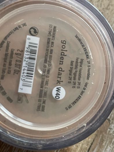 bareMinerals Original Loose Powder Foundation SPF 15 golden dark W40