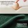 Sofa Bed Single Convertible Chair Bed with Pillow & Armrests, Foldable Futon Mattress with Back Support, Boneless Sofa Bed for Living Room and Bedroom, Dark Green Image 4